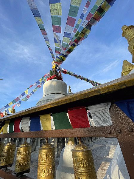 Nepal - Blick auf Swayambunath-Stupa